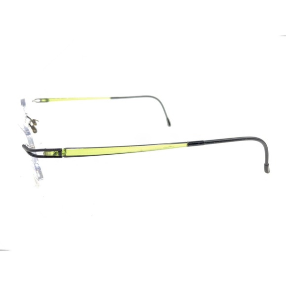 Silhouette 7622 50 6058 Titanium Black Green Rimless Eyeglasses Frames 19 140 - Picture 7 of 13